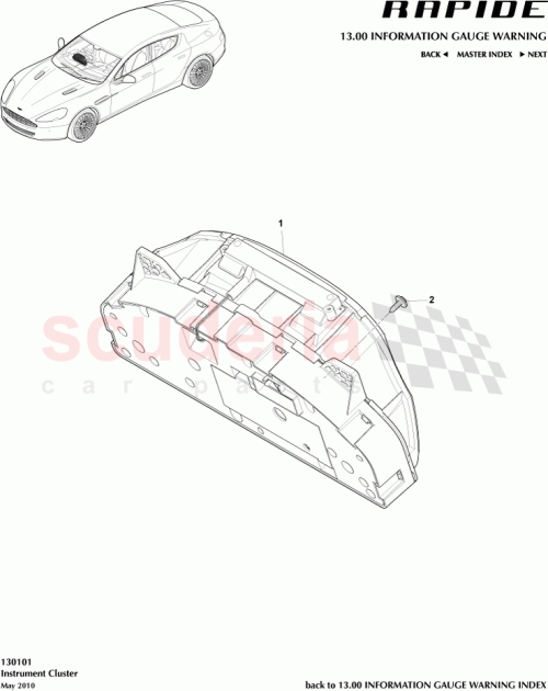 Part Diagram for Aston Martin AD43-10849-DC