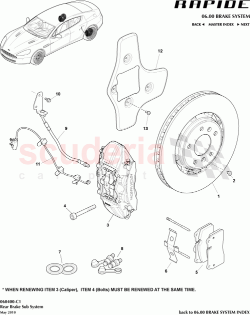 Part Diagram for Aston Martin AD43-2C026-AC