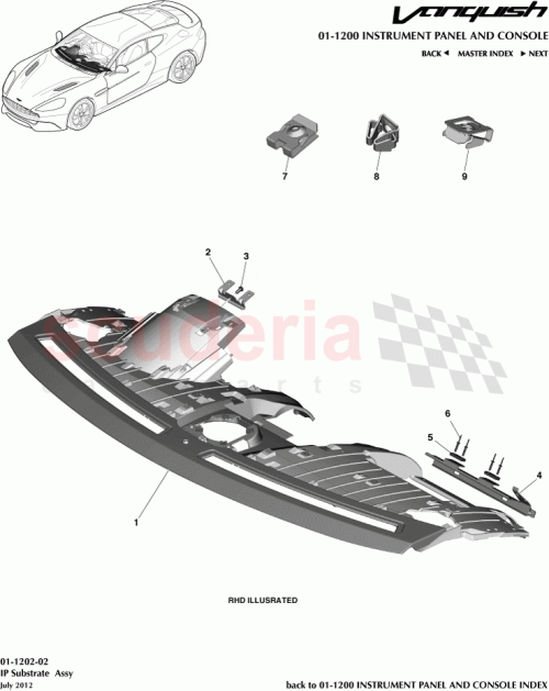 Part Diagram for Aston Martin CD33-C04304-BD