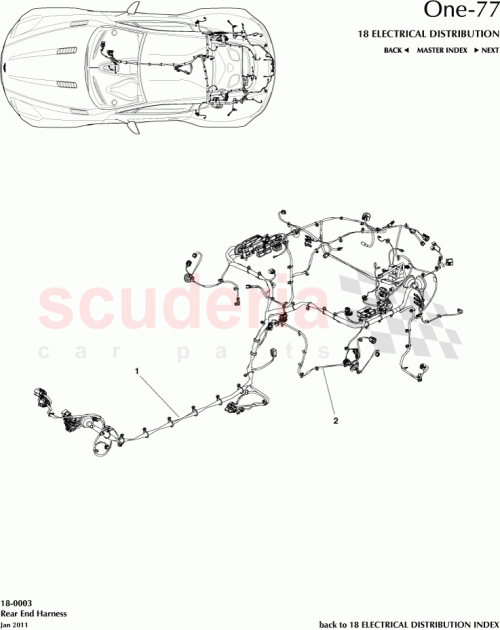Part Diagram for Aston Martin AY93-14A005-AA