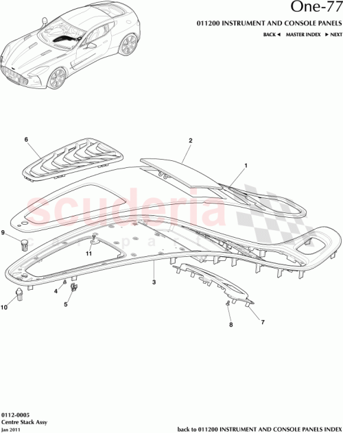 Part Diagram for Aston Martin 12023-14-5027-AA