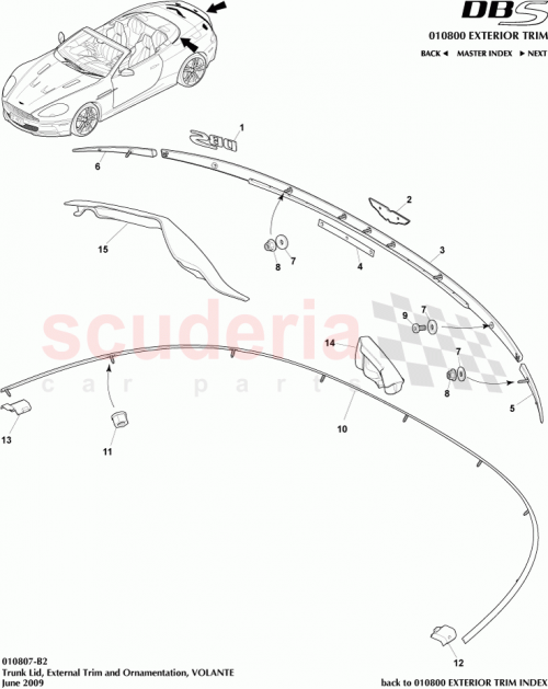 Part Diagram for Aston Martin 9G43-L53985-AC