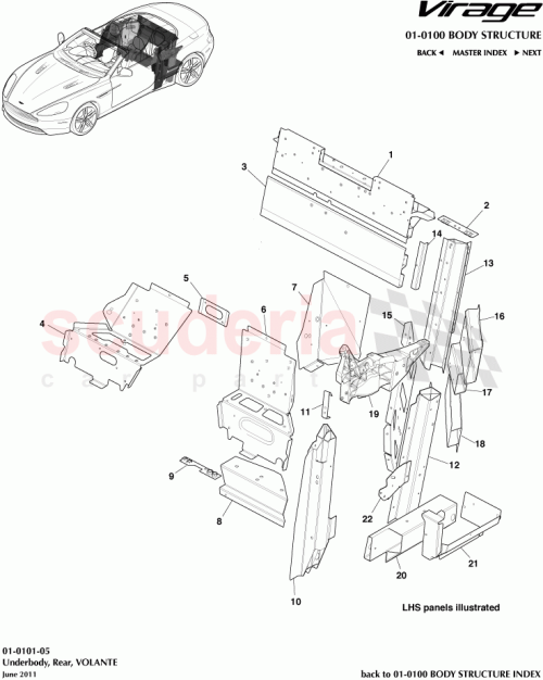 Part Diagram for Aston Martin GO8G43L243A61AC