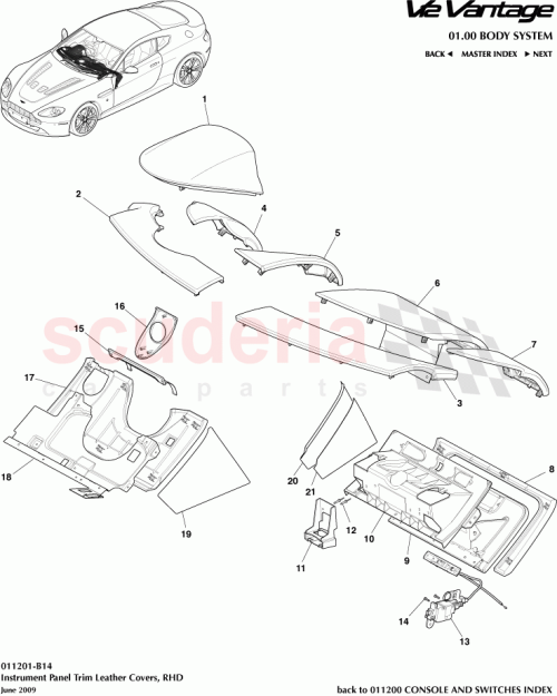 Part Diagram for Aston Martin 6G33C06010ABW