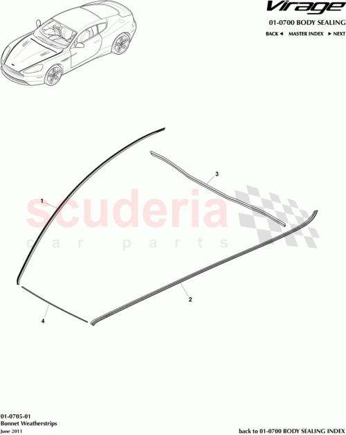 Part Diagram for Aston Martin 4G4316C824AA