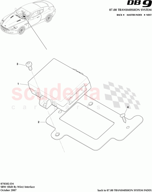 Part Diagram for Aston Martin 4G437201BF