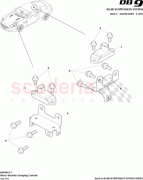 Part Diagram for Aston Martin BD33-3C480-BA