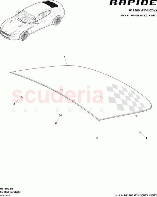 Part Diagram for Aston Martin AD43-C42006-BA