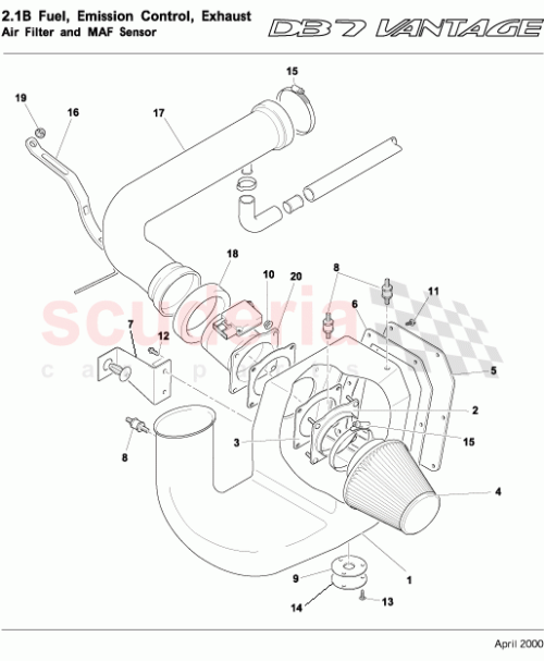 Part Diagram for Aston Martin 08-85285