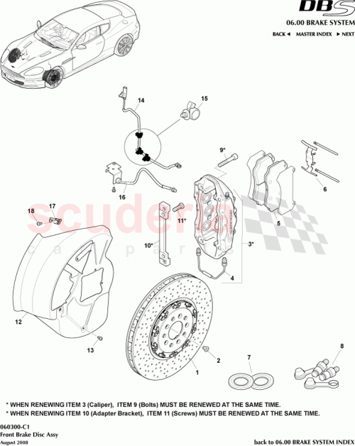 Part Diagram for Aston Martin ED23-1125-CA