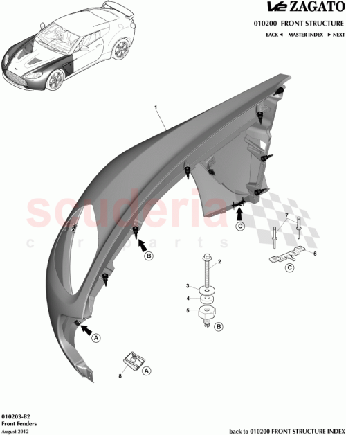 Part Diagram for Aston Martin CY83-16005-BA