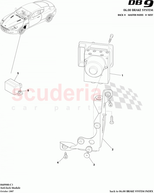 Part Diagram for Aston Martin 703585