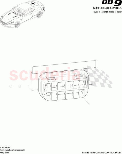 Part Diagram for Aston Martin 6G33-A019K51-AA