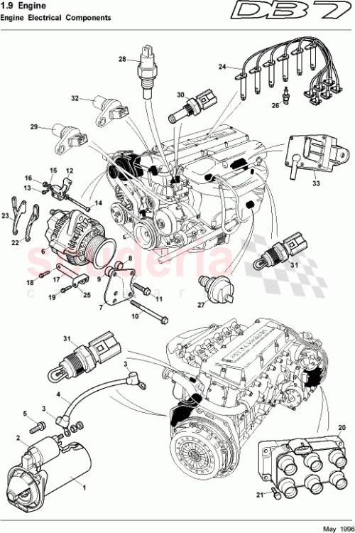 Part Diagram for Aston Martin 44-111140-AA