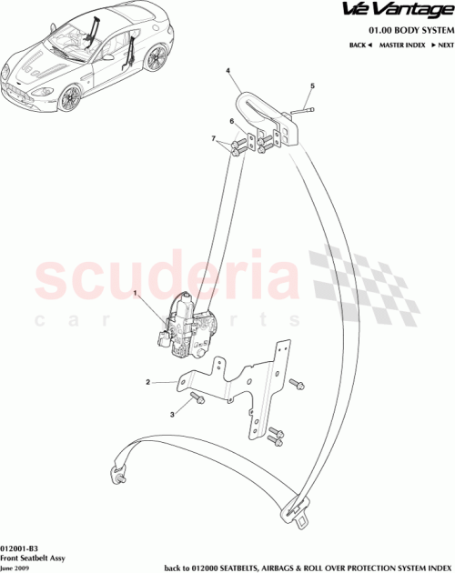 Part Diagram for Aston Martin 6G33-611B69-BCW
