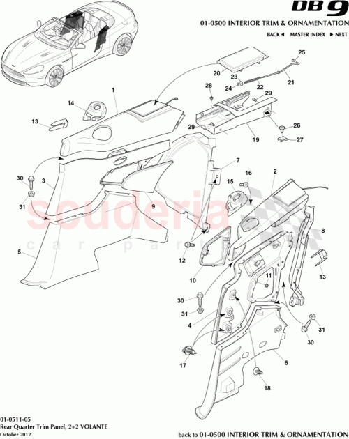 Part Diagram for Aston Martin 8G43-L312A06-ABW