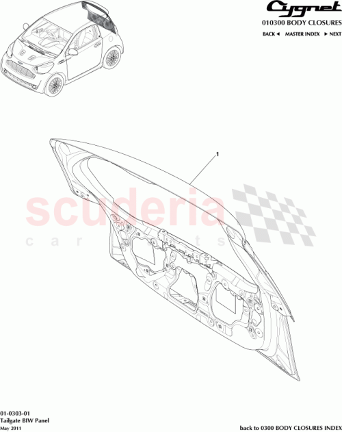 Part Diagram for Aston Martin AY2Y-67-10006