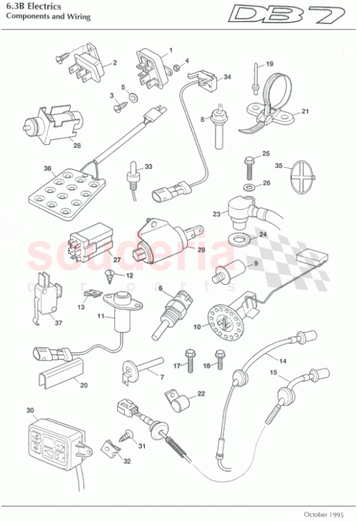 Part Diagram for Aston Martin 90-84580