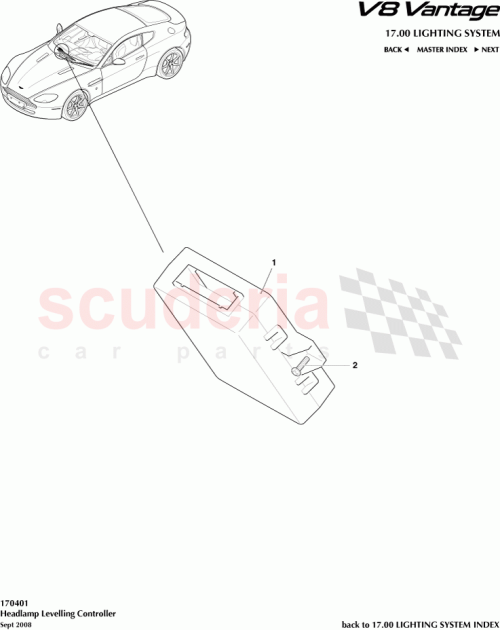 Part Diagram for Aston Martin W710663S