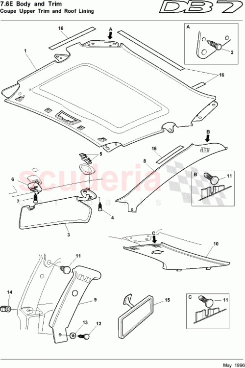 Part Diagram for Aston Martin 97-90425