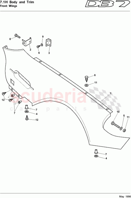 Part Diagram for Aston Martin 697487