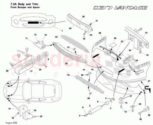 Part Diagram for Aston Martin 72-121465-AC