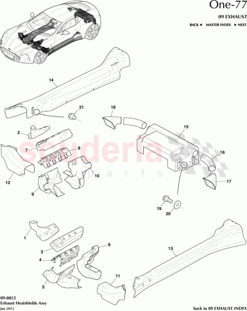 Part Diagram for Aston Martin 12023-03-8645-AB