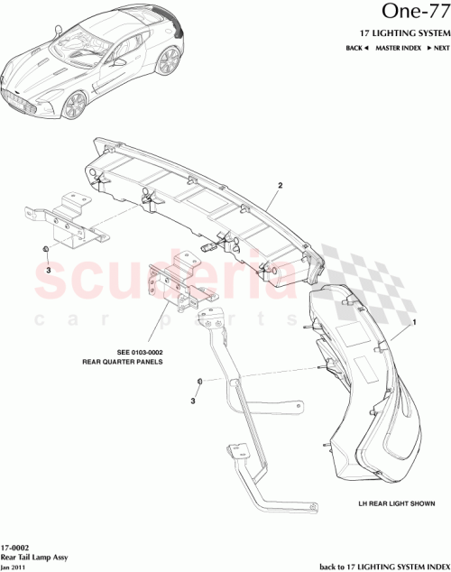 Part Diagram for Aston Martin AY93-13404-AA