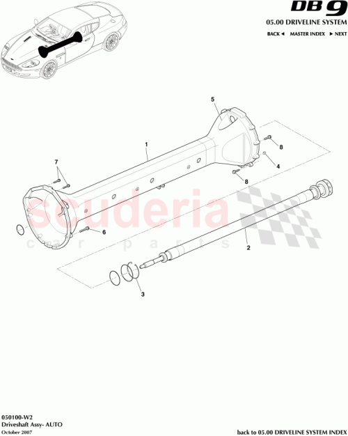 Part Diagram for Aston Martin 4G43-6922-AA