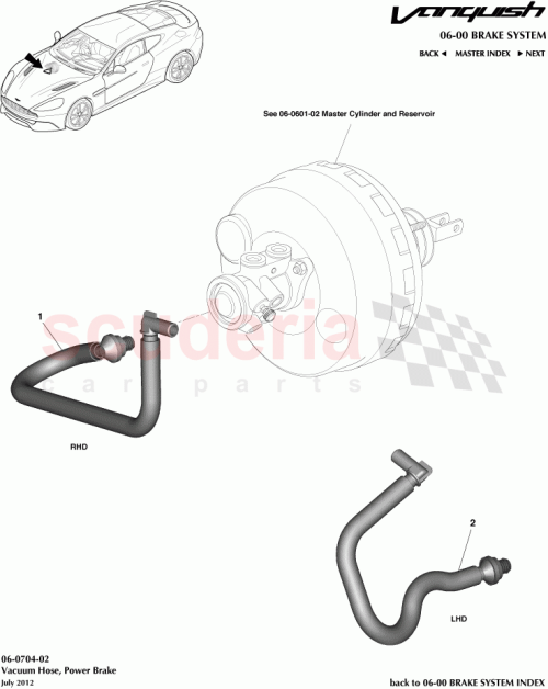 Part Diagram for Aston Martin DG43-J1403-BB