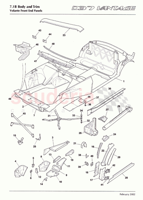 Part Diagram for Aston Martin 60140097AA