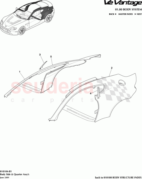 Part Diagram for Aston Martin 6G33-61-10849