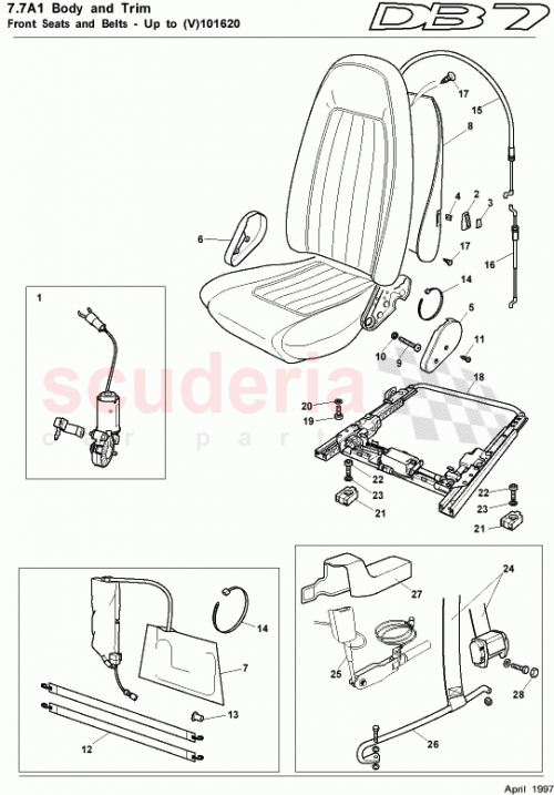 Part Diagram for Aston Martin 7484011/XXX