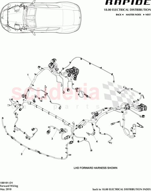 Part Diagram for Aston Martin AD43-15K877-AB