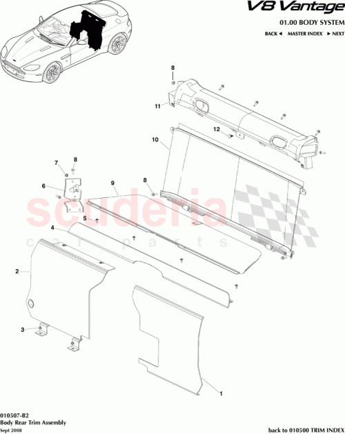 Part Diagram for Aston Martin 8G33-674A09-AAW