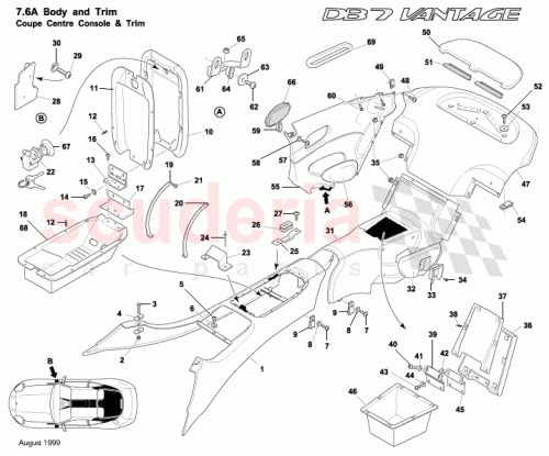 Part Diagram for Aston Martin 80123921AA