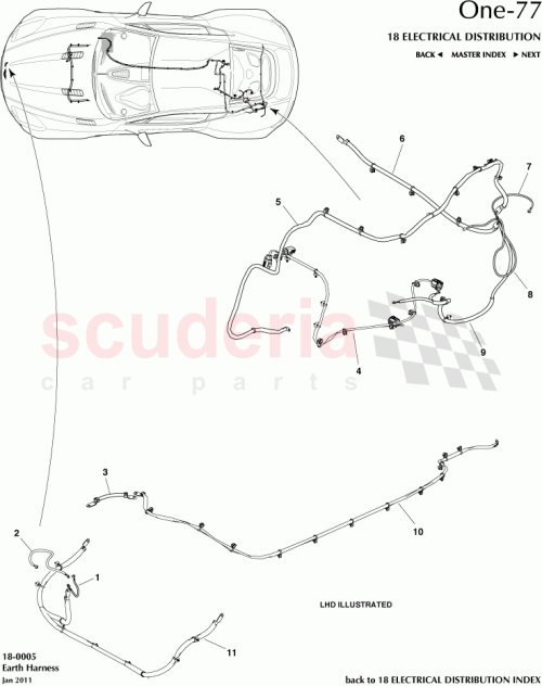 Part Diagram for Aston Martin AY93-14A280-BA