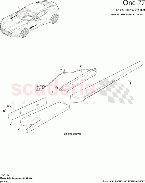 Part Diagram for Aston Martin DBYA02022-A