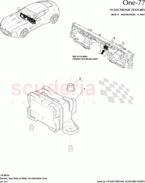 Part Diagram for Aston Martin BG33-14B296-AA