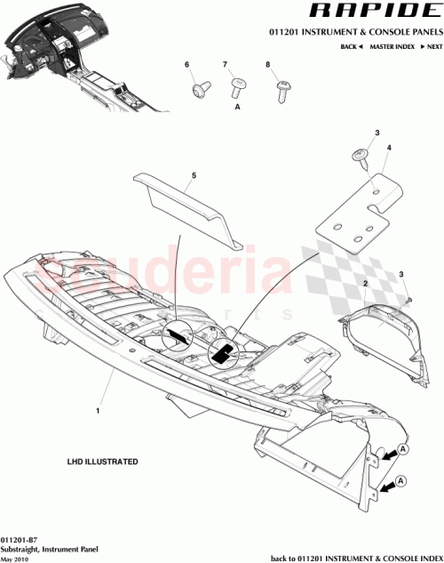 Part Diagram for Aston Martin AD4304304BAW
