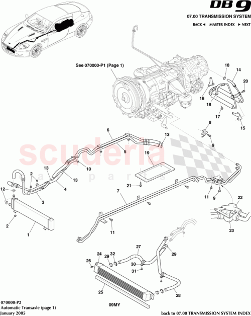 Part Diagram for Aston Martin 4G43-31-10938