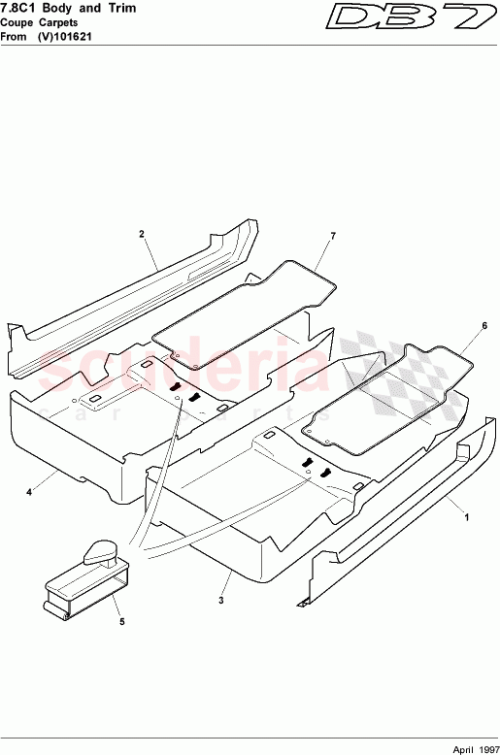 Part Diagram for Aston Martin 83-111647-AAW