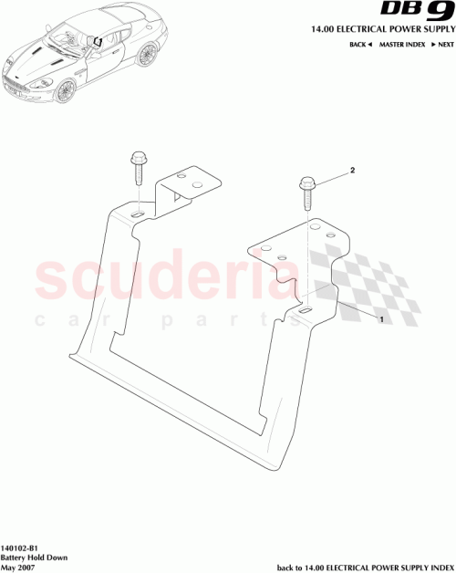 Part Diagram for Aston Martin 4G43-10A668-AF