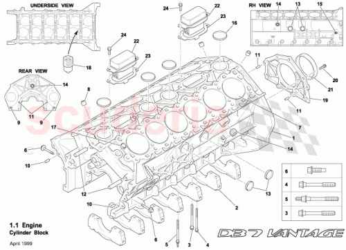 Part Diagram for Aston Martin 0184989