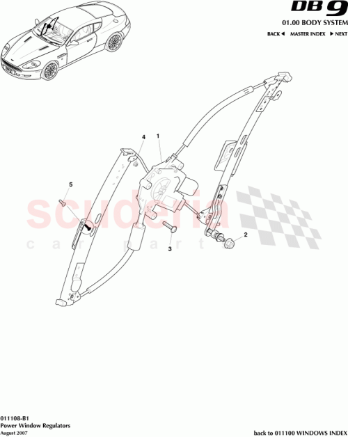 Part Diagram for Aston Martin 4G43-F23200-AE