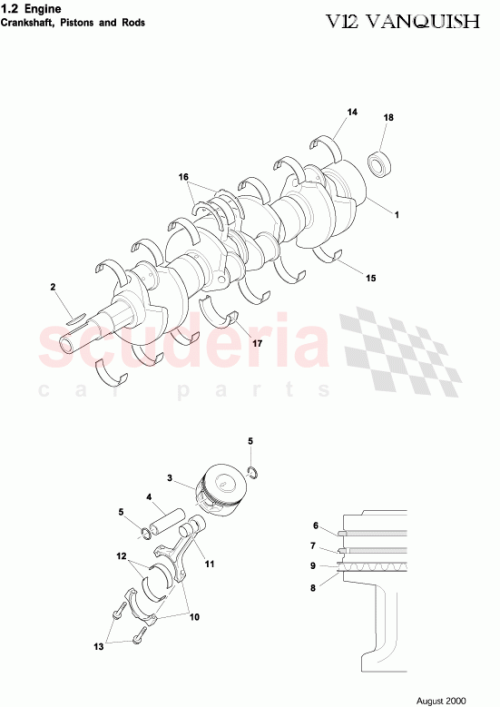 Part Diagram for Aston Martin 5R13-6207-AA
