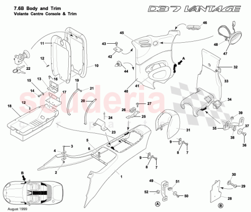 Part Diagram for Aston Martin 80125156BAW