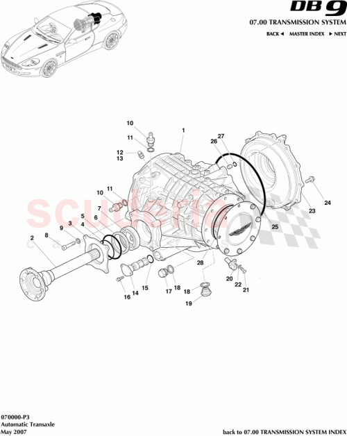 Part Diagram for Aston Martin 4G43-27-10604