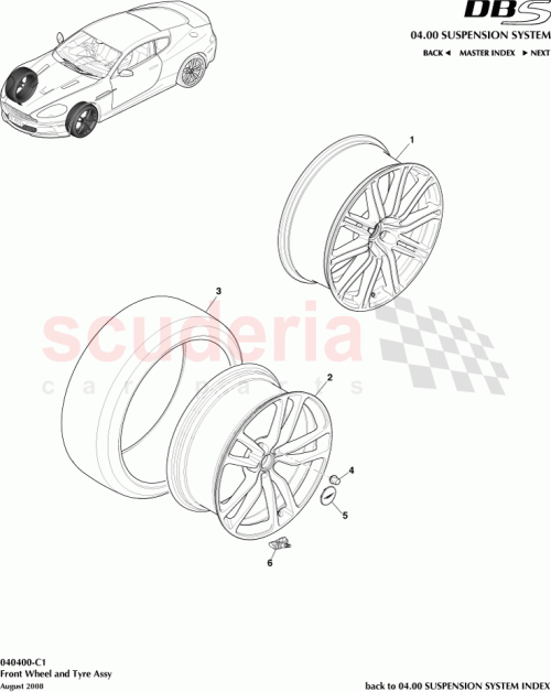 Part Diagram for Aston Martin HY53-1A096-FA-PK