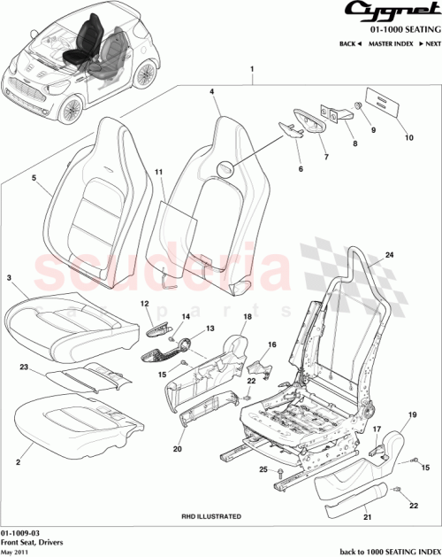 Part Diagram for Aston Martin AY2Y-19H321-AA